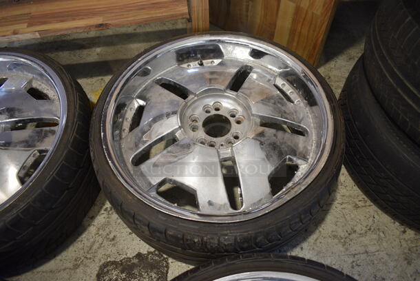 4 Various Tires on Rims Including 235/30 2R 20 88H. STW-160 20x8.5 JJ VW627A. Includes 25x10x25. 4 Times Your Bid! - Image 9 of 12