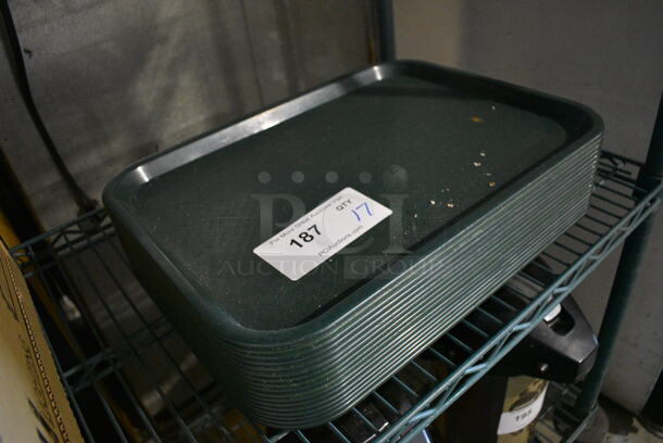 17 Green Poly Trays. 16x12x1. 17 Times Your Bid! - Image 2 of 3