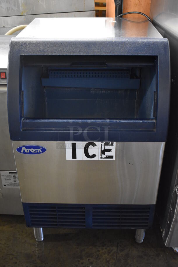 2018 Atosa YR280-AP-161 Stainless Steel Commercial Self Contained Undercounter Ice Machine. Missing Lid. 115 Volts, 1 Phase. 24x30x39