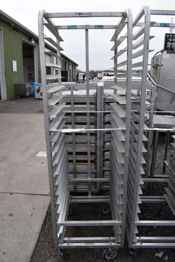 Metal Commercial Pan Transport Rack on Commercial Casters. 20.5x26x70 - Image 2 of 6