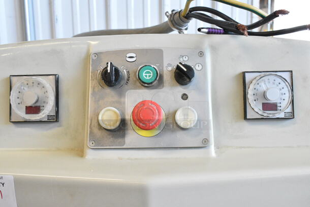 Rondo Doge 160 FBF/S Metal Commercial Floor Style Spiral Dough Mixer w/ Stainless Steel Mixing Bowl and Dough Hook Attachment on Commercial Casters. 208 Volts, 3 Phase.  - Image 3 of 8