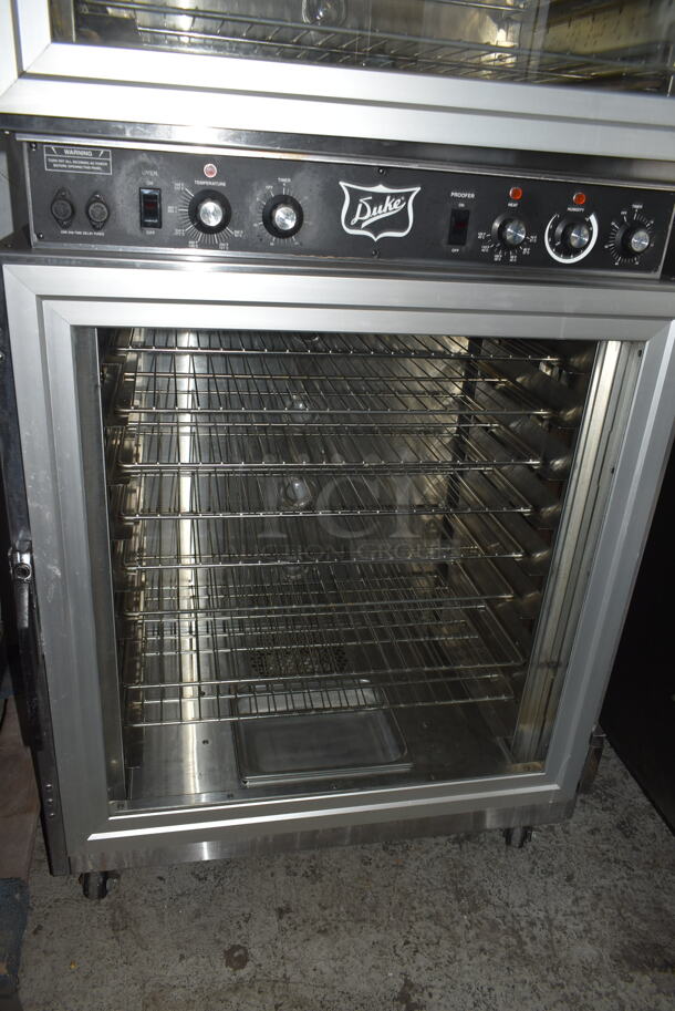 Duke AHPO-6/18 Stainless Steel Commercial Floor Style Electric Powered Oven Proofer on Commercial Casters. 240 Volts, 3 Phase. - Image 3 of 9