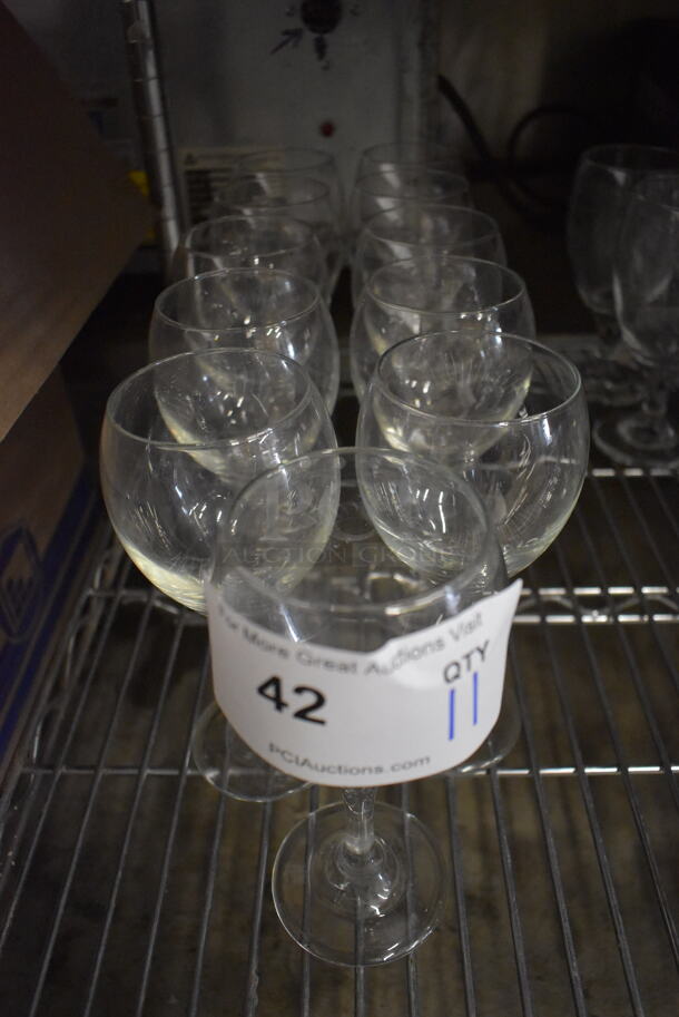 11 Wine Glasses. 3x3x7. 11 Times Your Bid! - Image 3 of 3