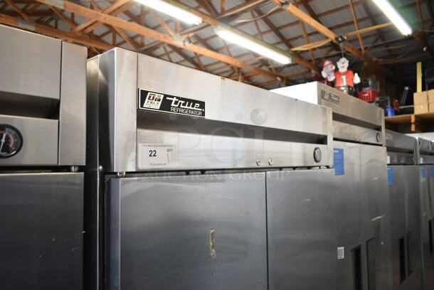 2016 True T-35 Stainless Steel Commercial 2 Door Reach In Cooler w/ Poly Coated Racks. 115 Volts, 1 Phase. Tested and Working! - Image 2 of 8