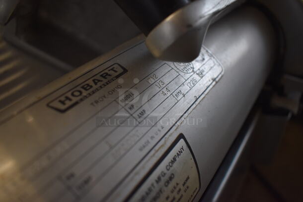 Hobart 1712 Stainless Steel Commercial Countertop Automatic Meat Slicer. 115 Volts, 1 Phase. 23x26x26. Tested and Working! - Image 6 of 7