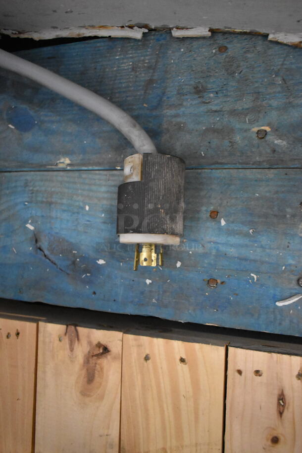 Hobart M802 Metal Commercial Floor Style 80 Quart Planetary Dough Mixer w/ Bowl Guard and Mixing Bowl Dolly. 200 Volts, 3 Phase.  - Image 7 of 9