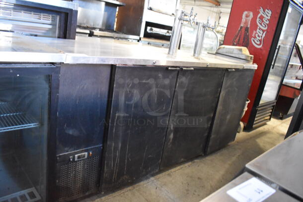 2015 Micro Matic MDD-78 Stainless Steel Commercial Direct Draw Kegerator w/ 2 Beer Towers and 4 Couplers. 115 Volts, 1 Phase. 80x28x51. Tested and Working! - Image 2 of 10