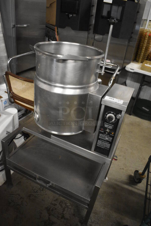 Crown Model EC-10TW Stainless Steel Commercial Electric Powered 10 Gallon Steam Tilting Kettle. 208 Volts, 3 Phase. 29x23x54 - Image 2 of 8