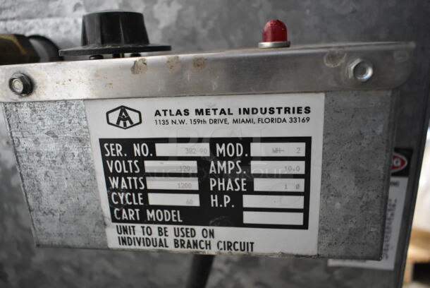 Atlas WH-2 Stainless Steel Commercial Cold Pan Drop In Bin. 120 Volts, 1 Phase. Tested and Working! - Image 5 of 5