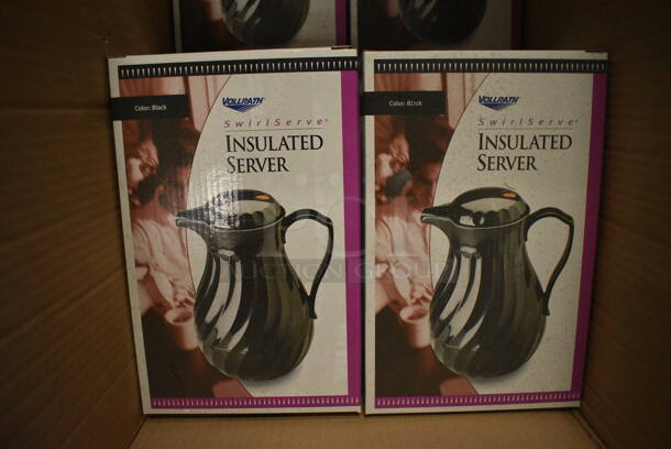 6 BRAND NEW IN BOX! Vollrath Black Poly Insulated Servers. 6 Times Your Bid!