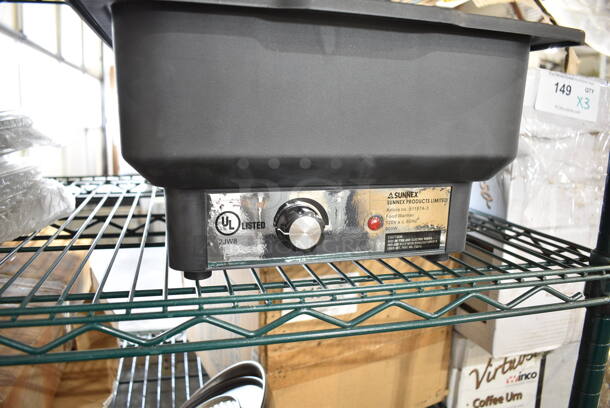 BRAND NEW! Sunnex 81187A-3 Metal Commercial Countertop Food Warmer. 120 Volts, 1 Phase.  - Image 5 of 7