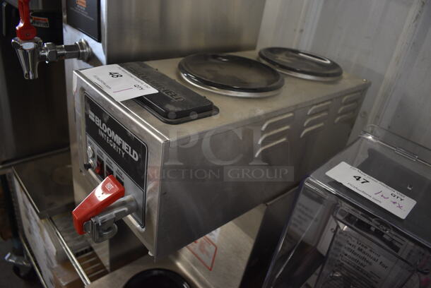 BRAND NEW! Bloomfield Model 9016 Stainless Steel Commercial Countertop Single Burner Coffee Machine w/ Hot Water Dispenser. 120/240 Volts, 1 Phase. 8x21x19 - Image 3 of 6