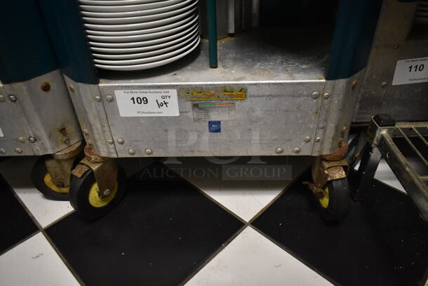 Cres Cor Metal Commercial Dish Carts on Commercial Casters w/ Contents Including Ceramic Plates. (ice room) - Image 3 of 3
