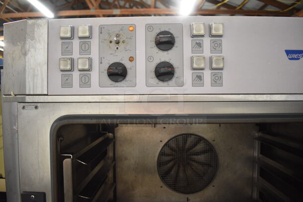 Wiesheu Stainless Steel Commercial Double Deck Convection Oven on Pan Rack w/ Commercial Casters. 208-240 Volts, 3 Phase. - Image 5 of 9