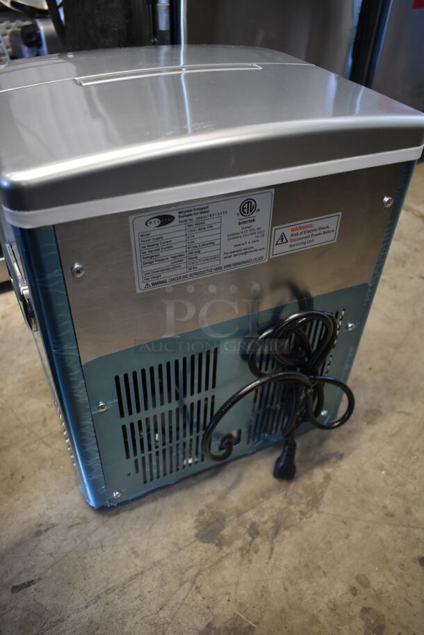 BRAND NEW SCRATCH AND DENT! Whynter IMC-490SS  Portable 49lb Freestanding Stainless Steel Ice Maker. 115 Volts, 1 Phase. Tested and Working! - Image 8 of 9