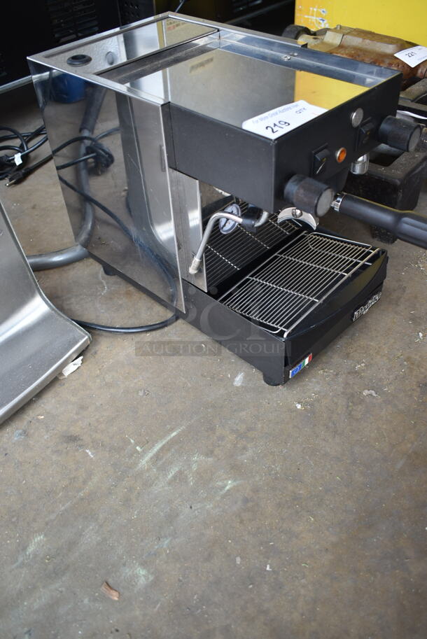 Magister Stainless Steel Commercial Countertop Single Group Espresso Machine w/ Portafilter and Steam Wand. 115 Volts, 1 Phase.  - Image 6 of 7