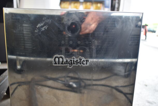 Magister Stainless Steel Commercial Countertop Single Group Espresso Machine w/ Portafilter and Steam Wand. 115 Volts, 1 Phase.  - Image 7 of 7