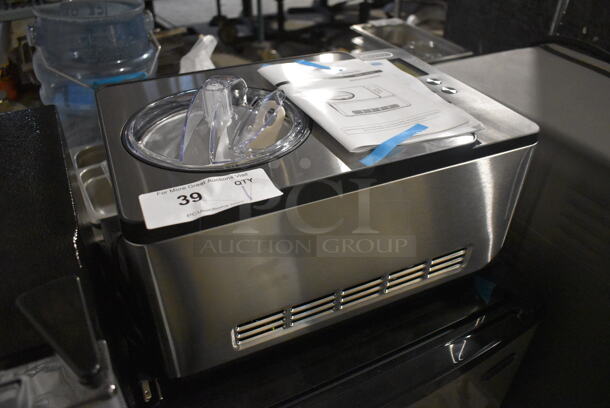 BRAND NEW SCRATCH AND DENT! Whynter ICM-200LS Stainless Steel Commercial Countertop Ice Cream Maker. 110-120 Volts, 1 Phase. 18x17x27. Tested and Working! - Image 2 of 7