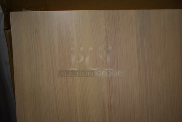 BRAND NEW IN BOX! Lancaster Table & Seating 30"x60" Solid Wood Live Edge White Wash Tabletop. - Image 2 of 4