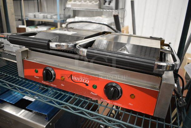 Avantco P88SG Stainless Steel Commercial Countertop Double Panini Press. 120 Volts, 1 Phase. 23x18x8. Tested and Working! - Image 3 of 6