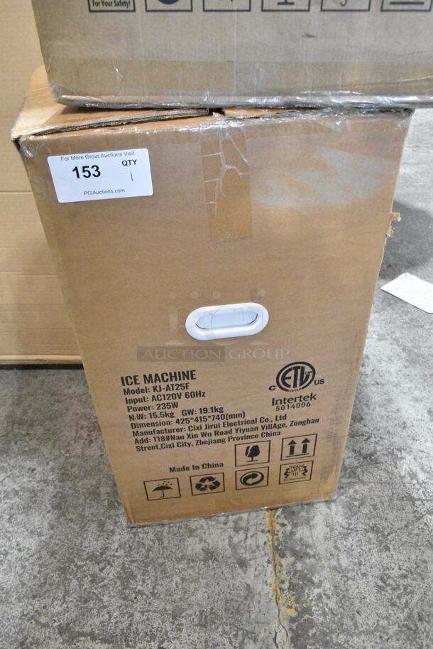 BRAND NEW SCRATCH AND DENT! Vevor KJ-AT25F Metal Commercial Self Contained Undercounter Ice Maker.  - Image 2 of 3