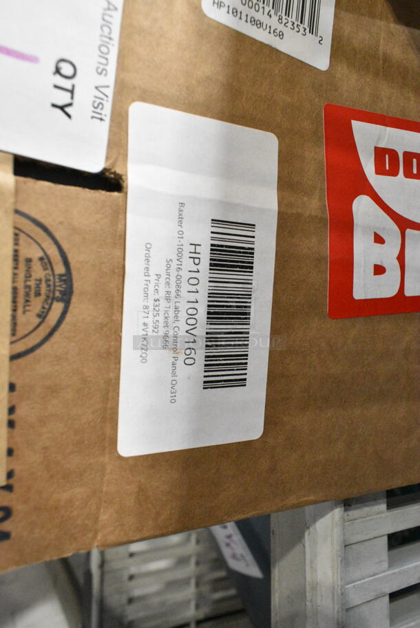 BRAND NEW SCRATCH AND DENT! HP101100V160 Baxter 01-100V16-00866 Label, Control Panel Ov310 - Image 3 of 3
