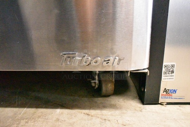 Turbo Air MST-28-711S Stainless Steel Commercial Prep Table Bain Marie w/ Sneeze Guard on Commercial Casters. 115 Volts, 1 Phase. Tested and Working! - Image 2 of 7