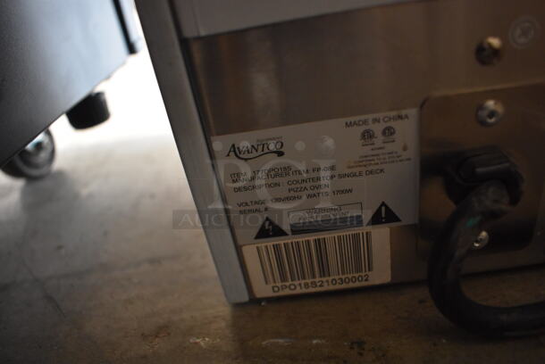 Avantco 177DPO18S Stainless Steel Commercial Countertop Electric Powered Single Deck Pizza Oven. 120 Volts, 1 Phase. 28x22x12. Tested and Working! - Image 8 of 9
