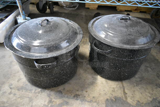 2 Metal Steam Pots w/ Lid. 2 Times Your Bid! - Image 1 of 4
