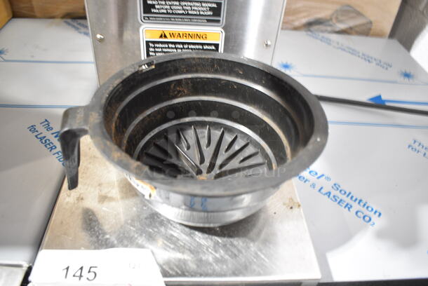 2016 Bunn CWTF-TC Stainless Steel Commercial Countertop Coffee Machine w/ Hot Water Dispenser and Poly Brew Basket. 120 Volts, 1 Phase.  - Image 4 of 6