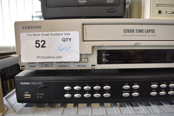 6 Various Items; Super Circuits, Samsung 1280H Time Lapse, iOmega DVD, Disc Player. Includes 17x13x2.5. 6 Times Your Bid! - Image 3 of 5