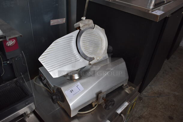 Univex 2510 Metal Commercial Countertop Meat Slicer w/ Blade Sharpener. 115 Volts, 1 Phase. Tested and Working! - Image 2 of 5