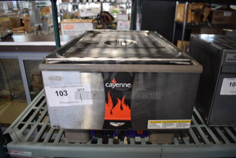 Vollrath 58815 Stainless Steel Commercial Countertop Food Warmer. 120 Volts, 1 Phase. 13.5x22x9. Tested and Working!