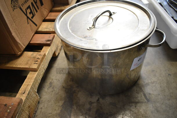 4 Metal Stock Pots w/ 1 Lid. Includes 13x13x9.5, 15x15x14, 10x10x9. 4 Times Your Bid! - Image 6 of 6