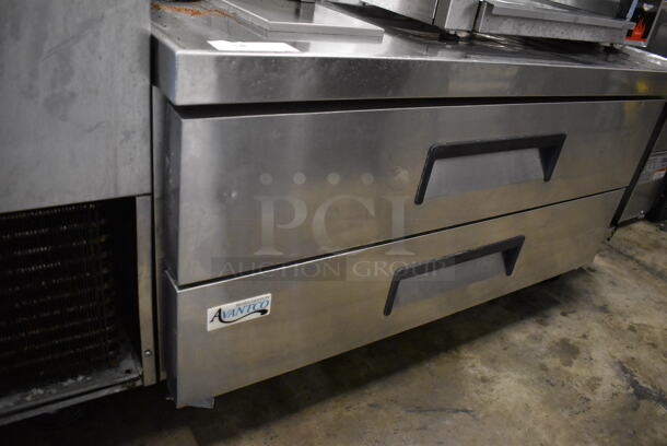 Avantco 178CBE52HC Stainless Steel Commercial 2 Drawer Chef Base on Commercial Casters. 115 Volts, 1 Phase. 52x32x26. Tested and Does Not Power On - Image 3 of 6