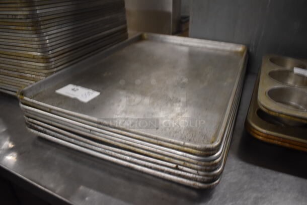8 Metal Full Size Baking Pans. 18x26x1. 8 Times Your Bid! - Image 3 of 4