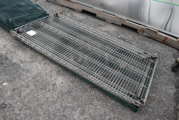 ALL ONE MONEY! Lot of 3 Various Wire Shelves. Includes 48x24x1.5 - Image 3 of 4