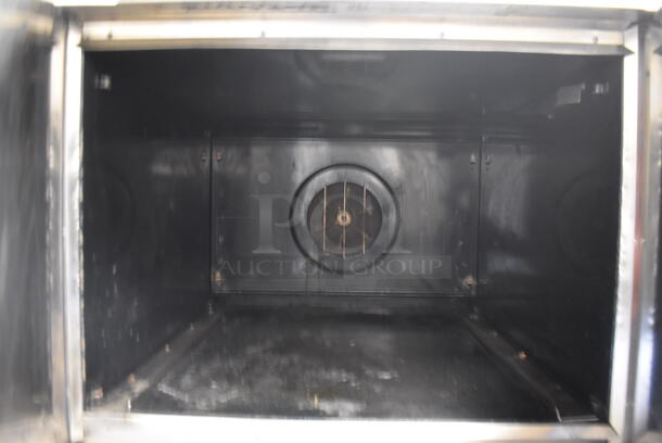 2 Blodgett ENERGY STAR Stainless Steel Commercial Electric Powered Full Size Convection Oven w/ Solid Doors and Thermostatic Controls. 208-240 Volts, 3 Phase. 38x40x71.5. 2 Times Your Bid! - Image 4 of 8