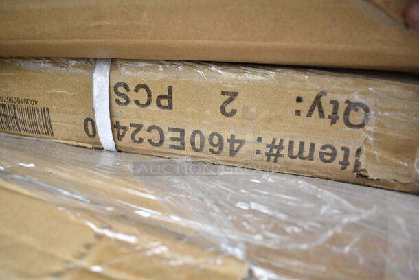 Box of 2 BRAND NEW SCRATCH AND DENT! Regency 460EC2460 24" x 60" NSF Chrome Wire Shelf. May Be Missing Pieces.  - Image 2 of 2