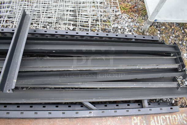 ALL ONE MONEY! Lot of Wire Shelves and Black Pieces - Image 3 of 6