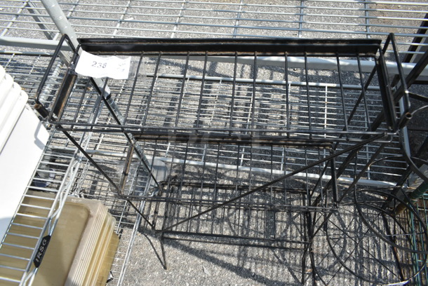 Black 3 Tier Metal Rack.  - Image 2 of 2
