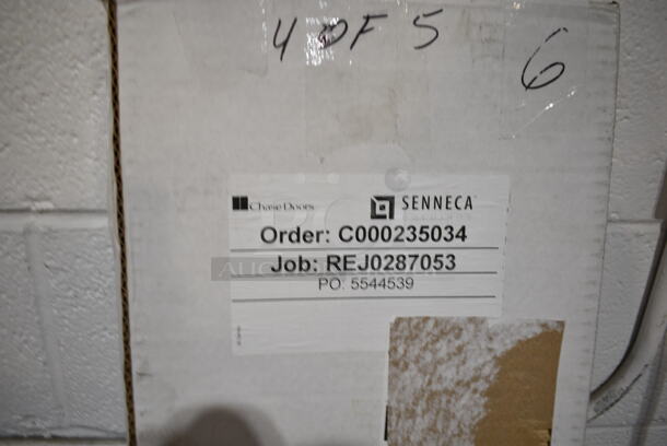 BRAND NEW SCRATCH AND DENT! Curtron M108-PR-4080 M Series 40" x 80" Polar Reinforced Step-In Refrigerator / Freezer Strip Door. May Be Missing Pieces.  - Image 4 of 5