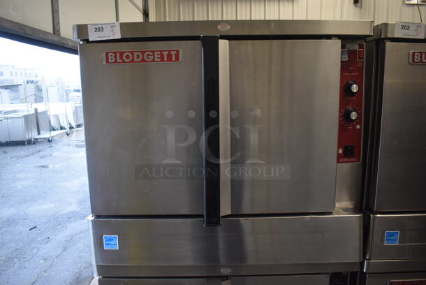 2 Blodgett ENERGY STAR Stainless Steel Commercial Electric Powered Full Size Convection Oven w/ Solid Doors and Thermostatic Controls. 208-240 Volts, 3 Phase. 38x40x71.5. 2 Times Your Bid! - Image 4 of 9