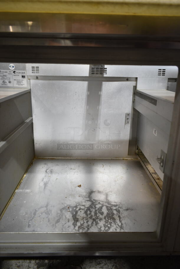 Randell 9045K-7 Stainless Steel Commercial Sandwich Salad Prep Table Bain Marie Mega Top on Commercial Casters. 115 Volts, 1 Phase. Tested and Powers On But Does Not Get Cold - Image 5 of 7