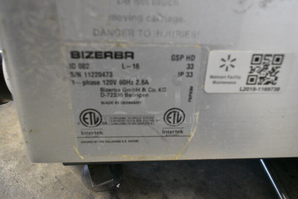 2016 Bizerba GSP HD Stainless Steel Commercial Countertop Meat Slicer. 120 Volts, 1 Phase. Tested and Working! - Image 3 of 5