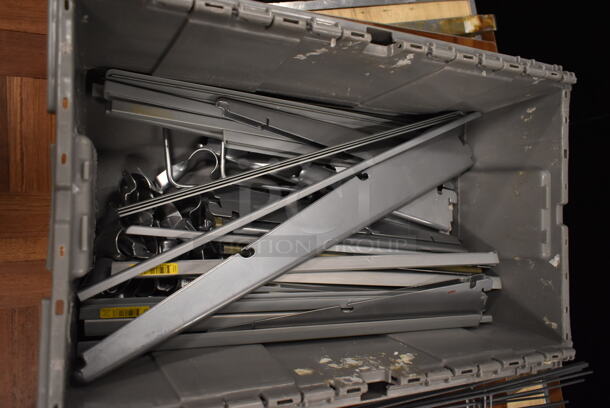 ALL ONE MONEY! Lot of Metal Frames and Metal Pieces In Gray Poly Bin - Image 2 of 8