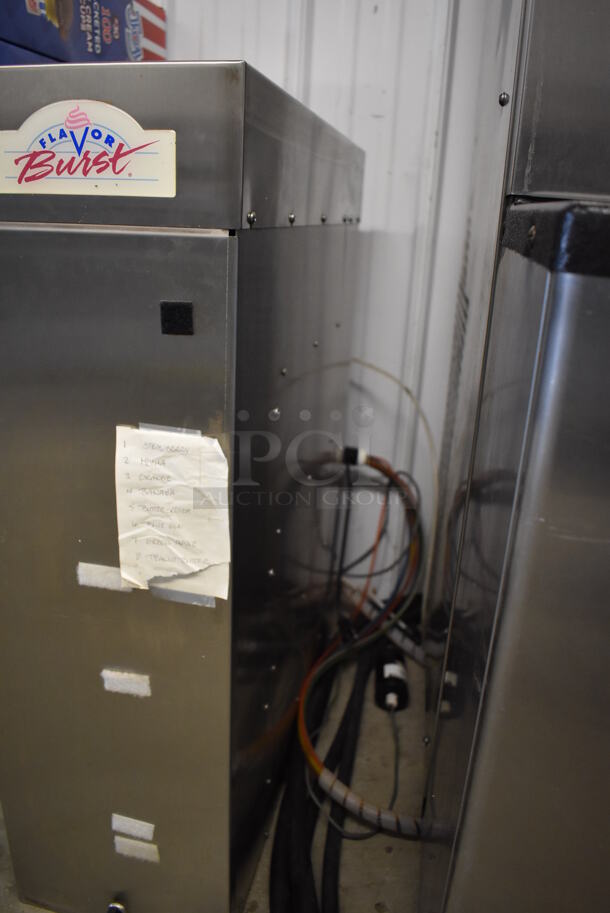 Flavor Burst Stainless Steel Commercial Flavor Dispenser w/ Tank. 9.5x26x31.5 - Image 5 of 8