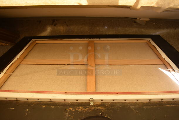 Framed Canvas Painting Reproduction of The Bucintoro Ascension Day by Canaletto From Art Dealer Ed Mero! - Image 7 of 7