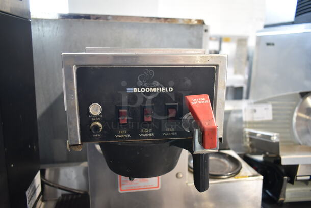 Bloomfield Stainless Steel Commercial 3 Burner Coffee Machine w/ Hot Water Dispenser and Poly Brew Basket. - Image 3 of 11