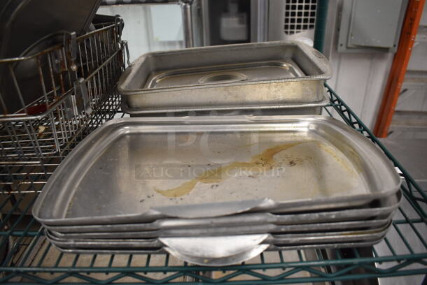 ALL OLNE MONEY! Tier Lot of Various Items Including Stainless Steel Drop In Bins and Pans - Image 4 of 4